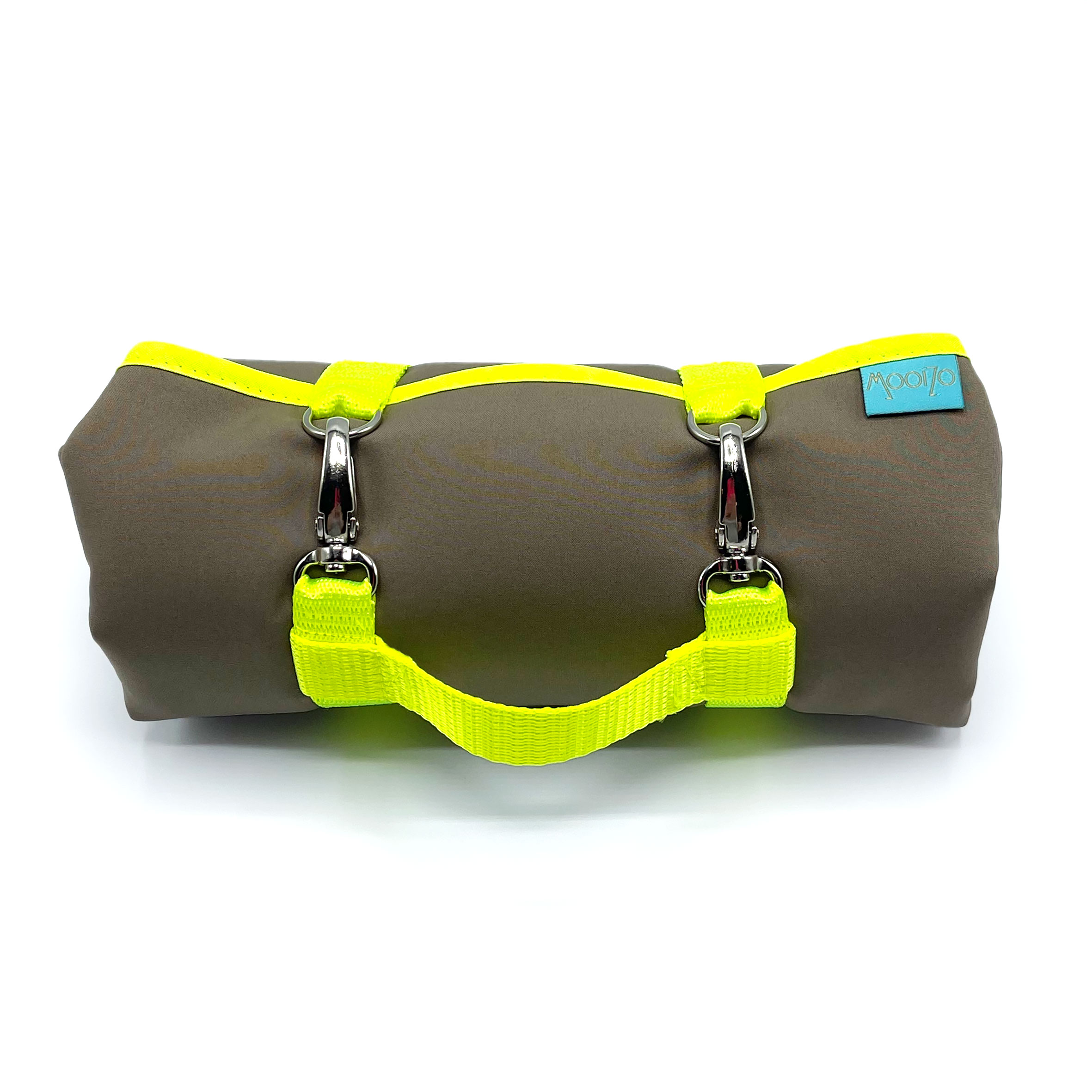 Dog'n'Roll • Hundereisedecke • Camel - Neongelb – Bild 3