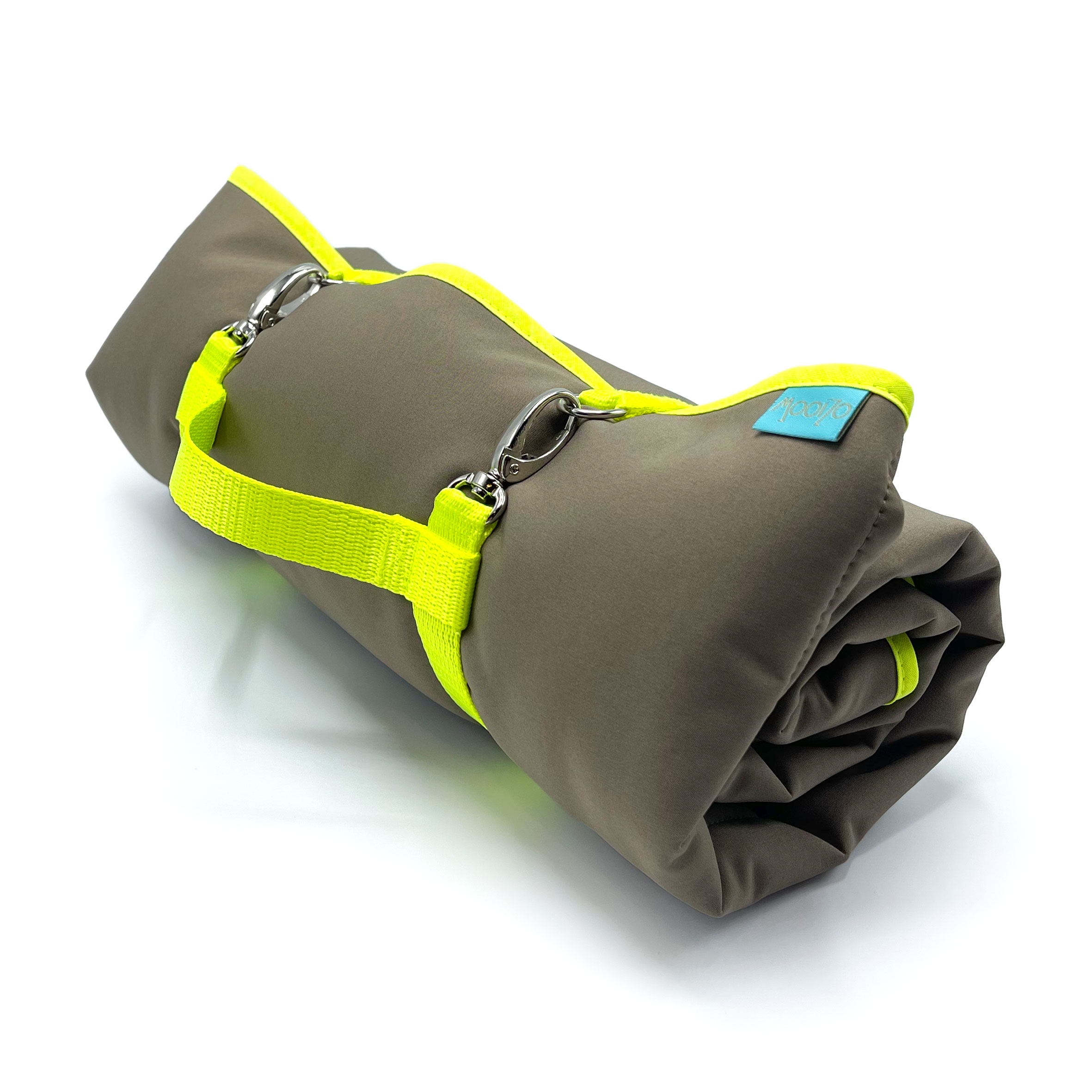 Dog'n'Roll • Hundereisedecke • Camel - Neongelb – Bild 4