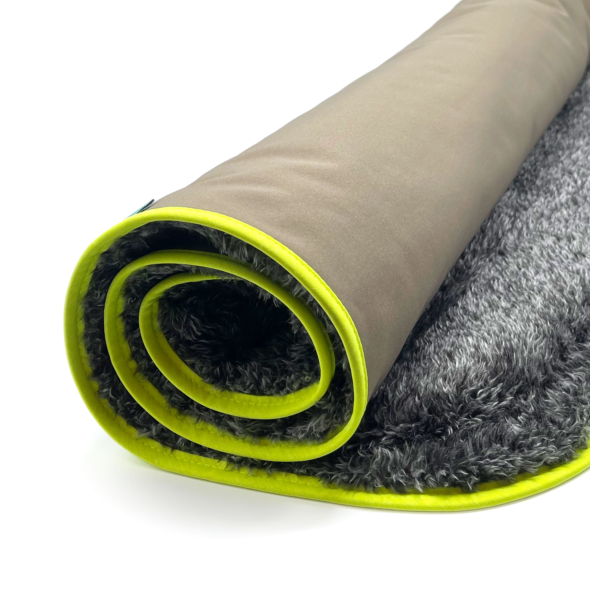 Dog'n'Roll • Hundereisedecke • Camel - Neongelb – Bild 6