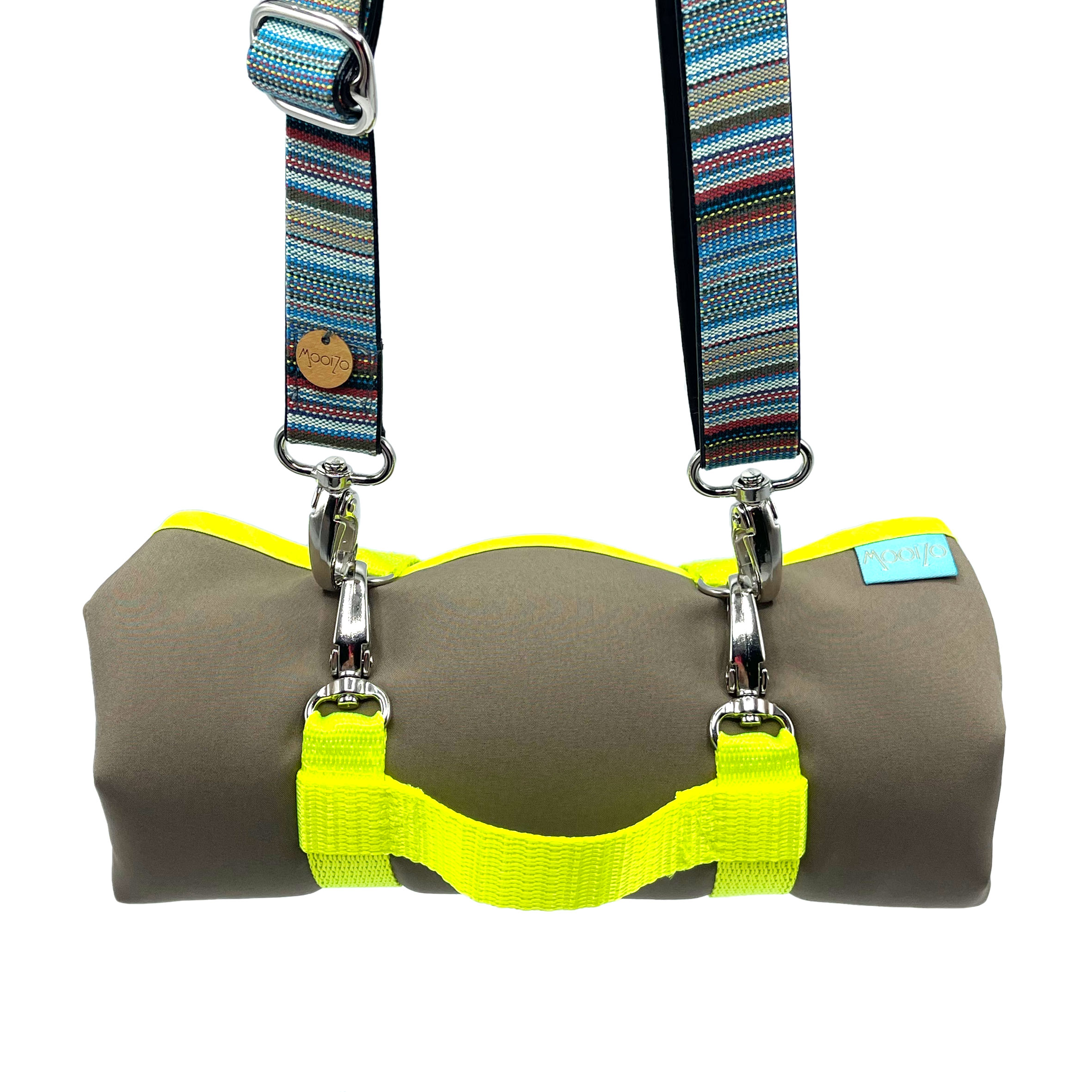 Dog'n'Roll • Hundereisedecke • Camel - Neongelb – Bild 5