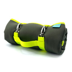 Dog'n'Roll • Hundereisedecke • Khaki - Neongelb