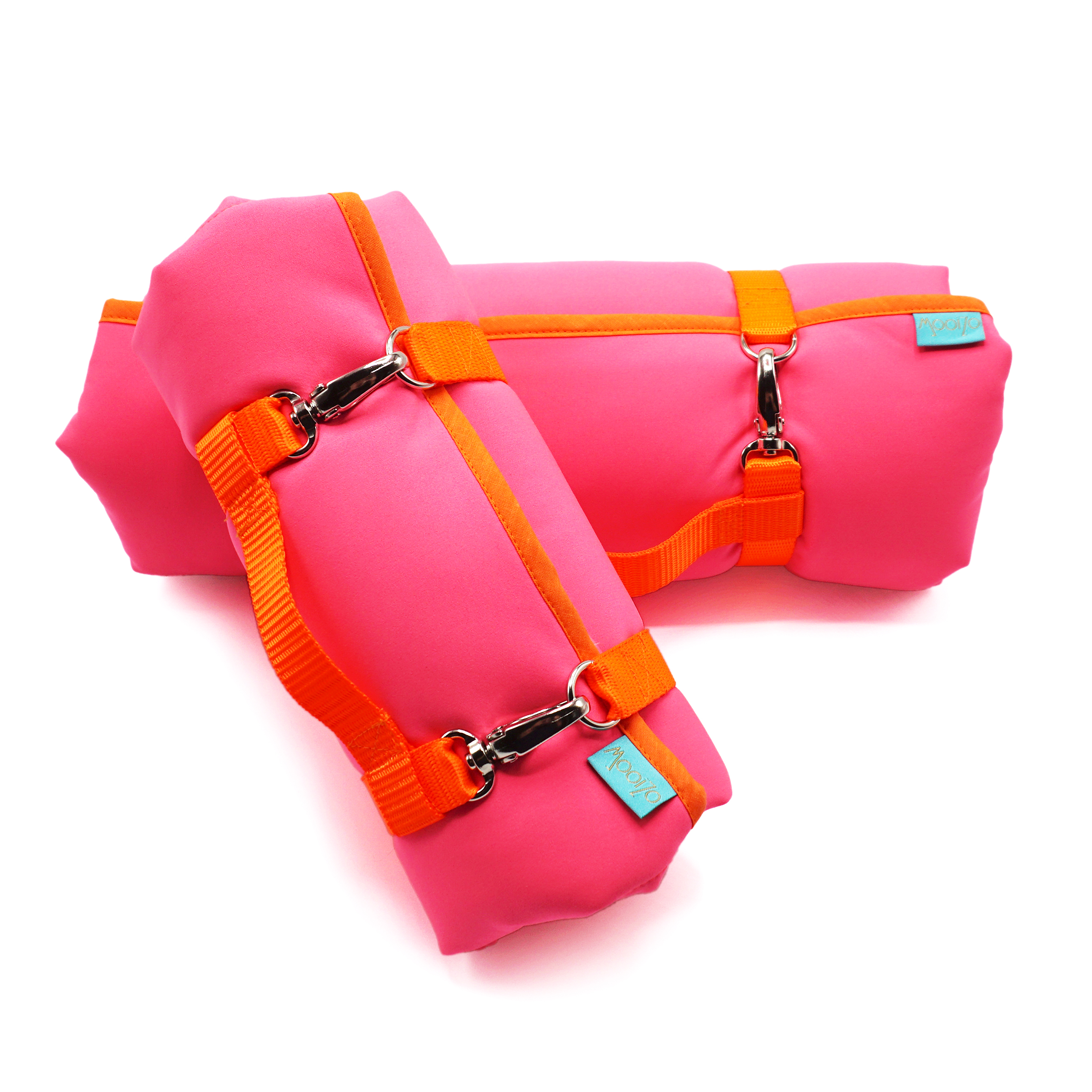 Dog'n'Roll • Hundereisedecke • Neonpink - Neonorange – Bild 3