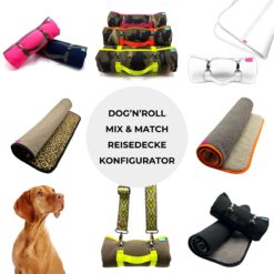 Dog'n'Roll • Hundereisedecke • Mix & Match • Konfigurator