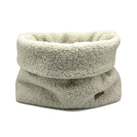 MooiZo Cozy Mupfel Hunde Kuschelsack in Teddy Creme