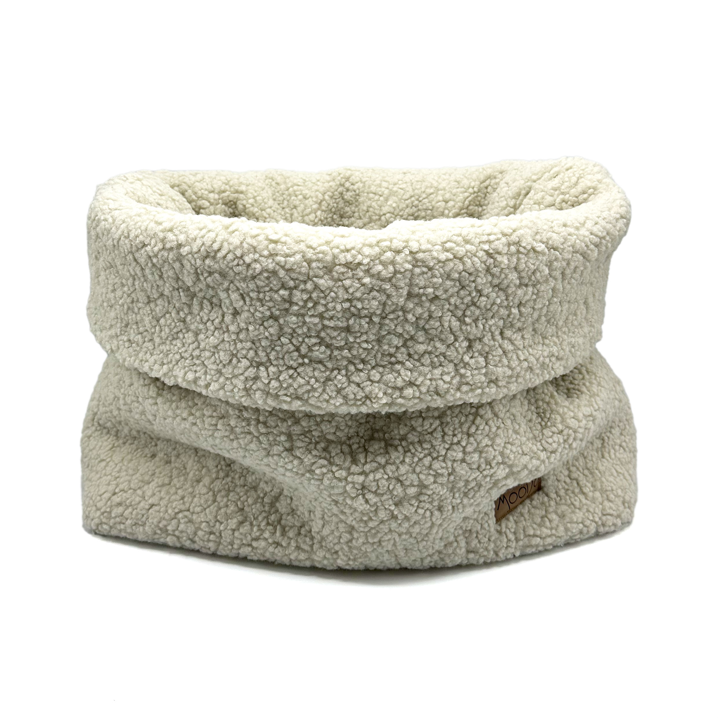 MooiZo Cozy Mupfel Hunde Kuschelsack in Teddy Creme