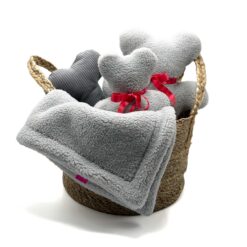 Cozy Blanket • Hunde Kuscheldecke • Teddy Hellgrau