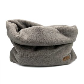 Cozy Mupfel • Hunde Kuschelsack • Teddy Taupe